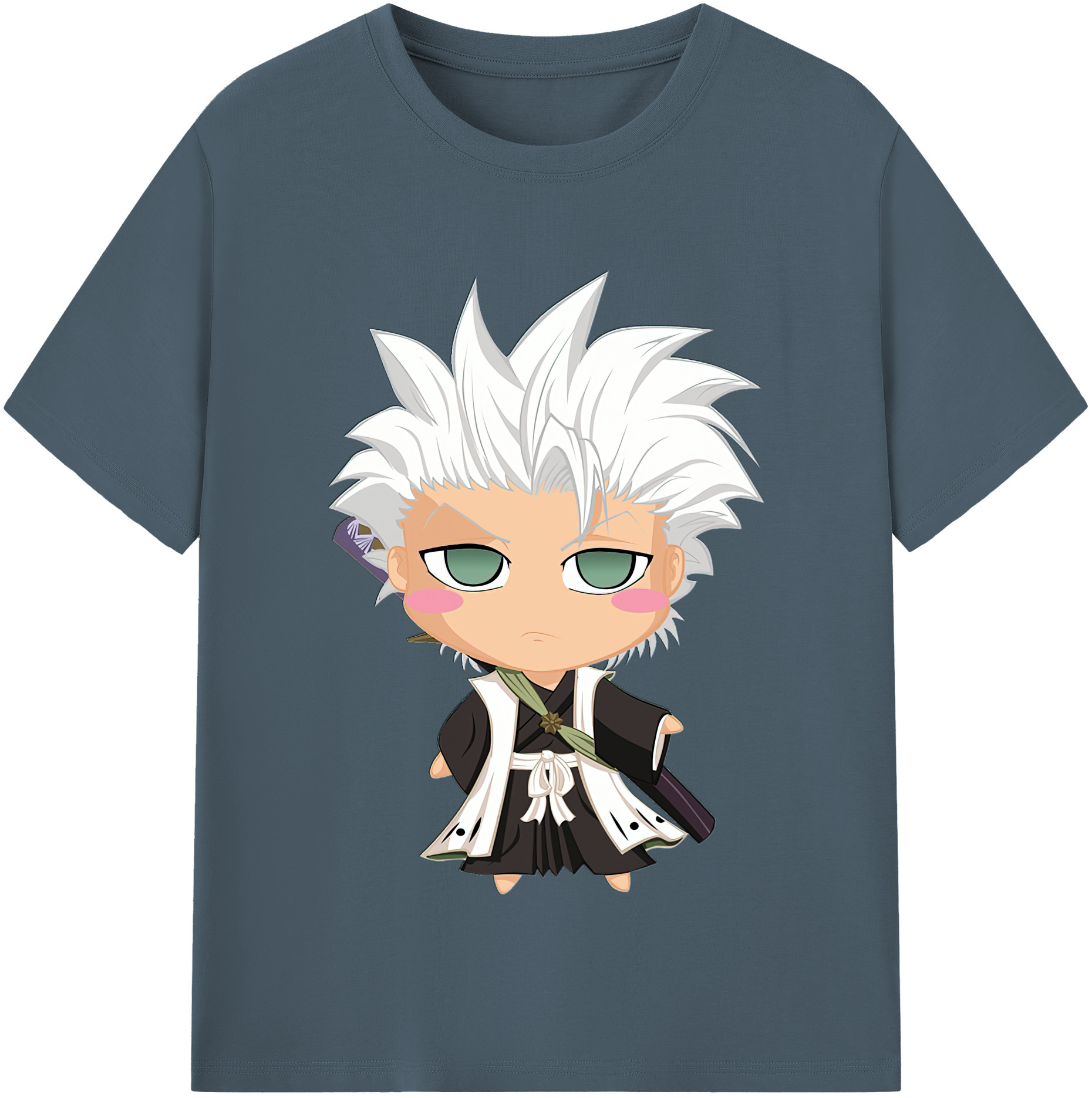 （画像用） ブリーチ 日番谷冬獅郎（ひつがや とうしろう） BLEACH Hitsugaya Toushirou 綿100％半袖Tシャツ（フロントプリント）